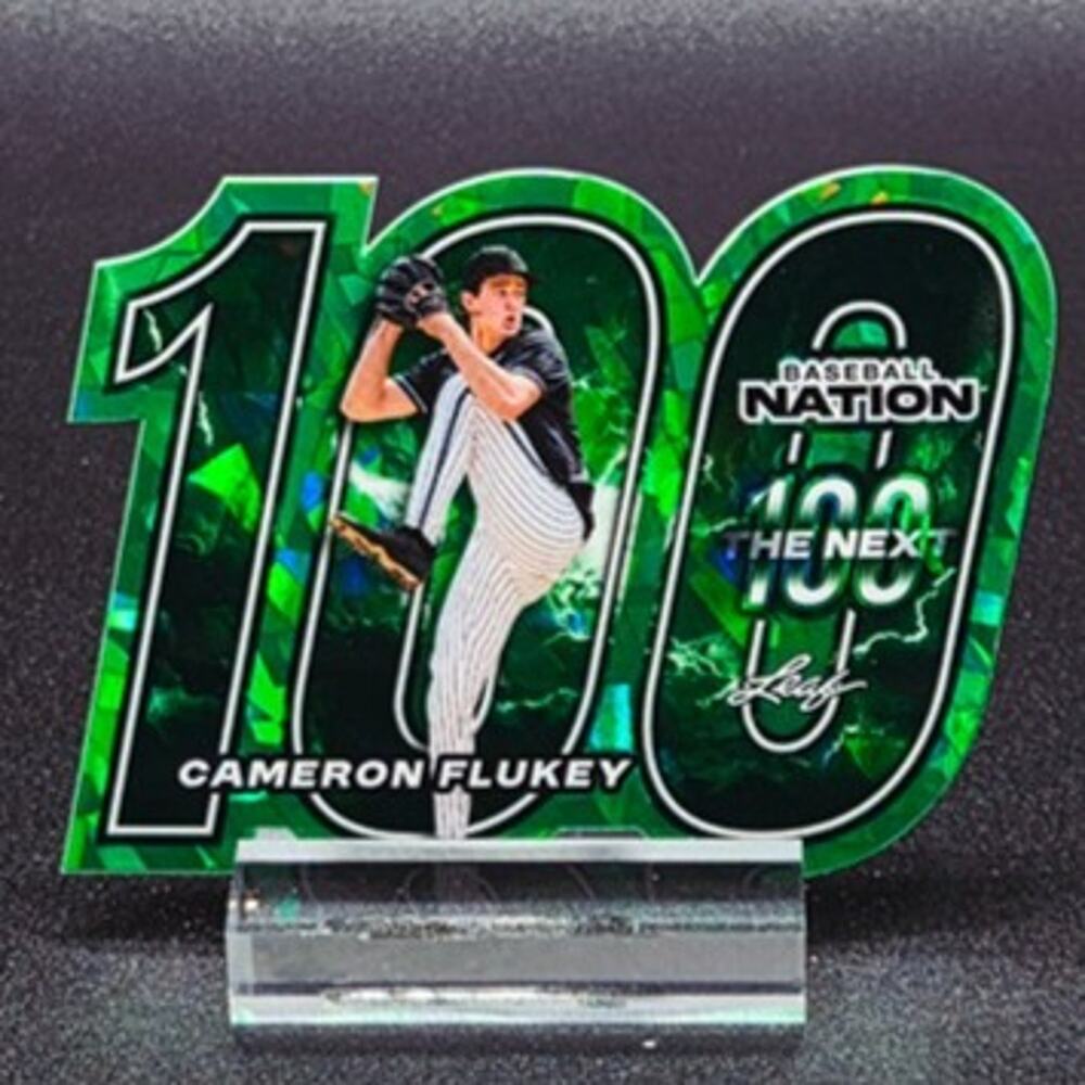 Cameron Flukey The Next 100 Green Ice Insert 9/25 Detroit Tigers Top Prospect